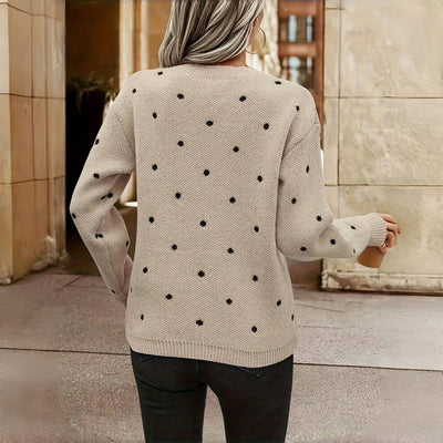 Esmée™ Elegant Polkadot Sweater