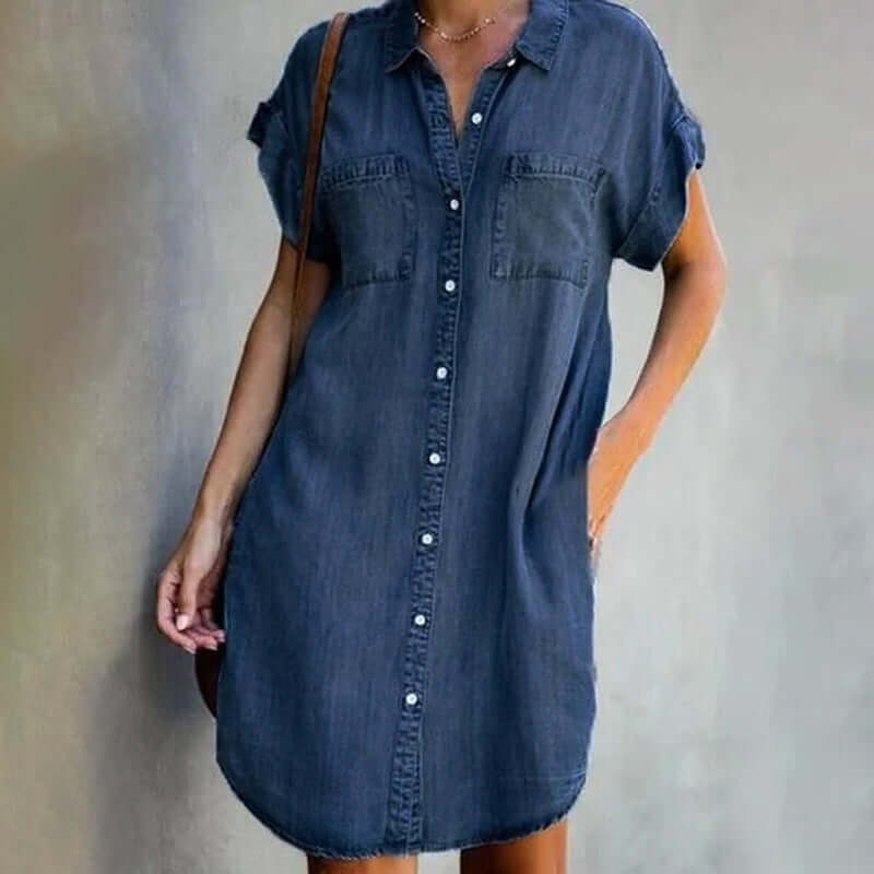 Trish™ Relaxed Button-Up Shirt Dress