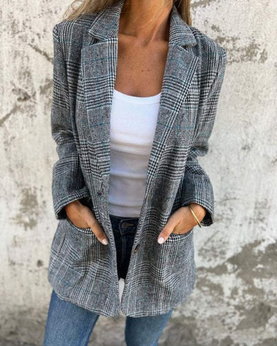 Abigail™ Classic Checkered Blazer