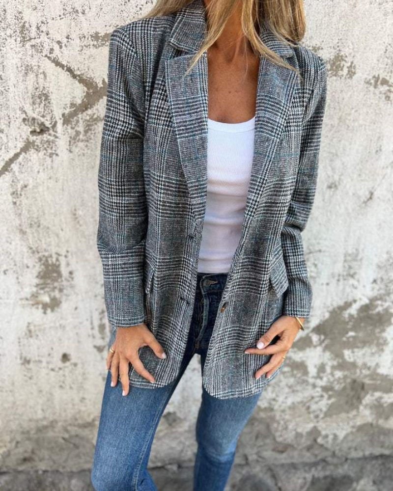 Abigail™ Classic Checkered Blazer