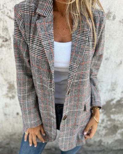 Abigail™ Classic Checkered Blazer