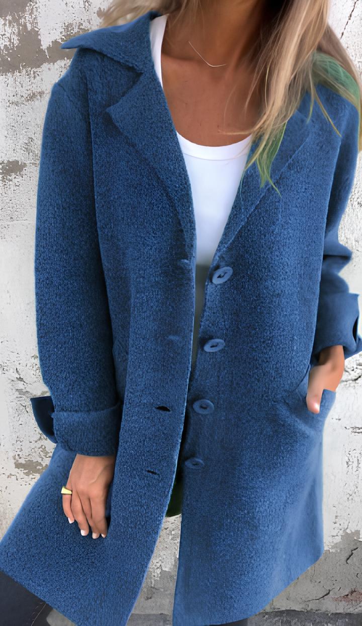 Seraphina™ Casual Single-Breasted Wool Coat