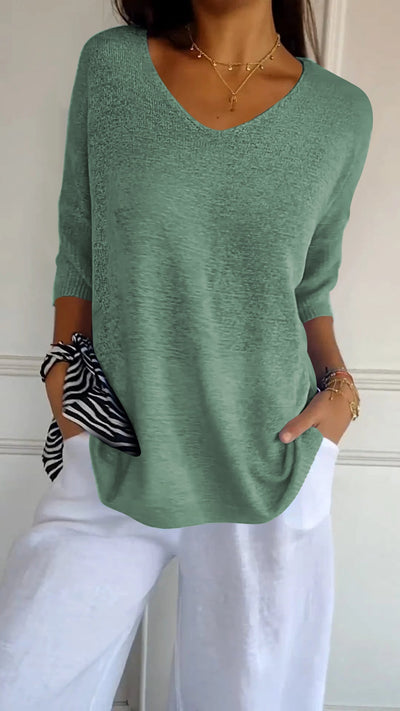 Becca™ V-Neck Knit Top