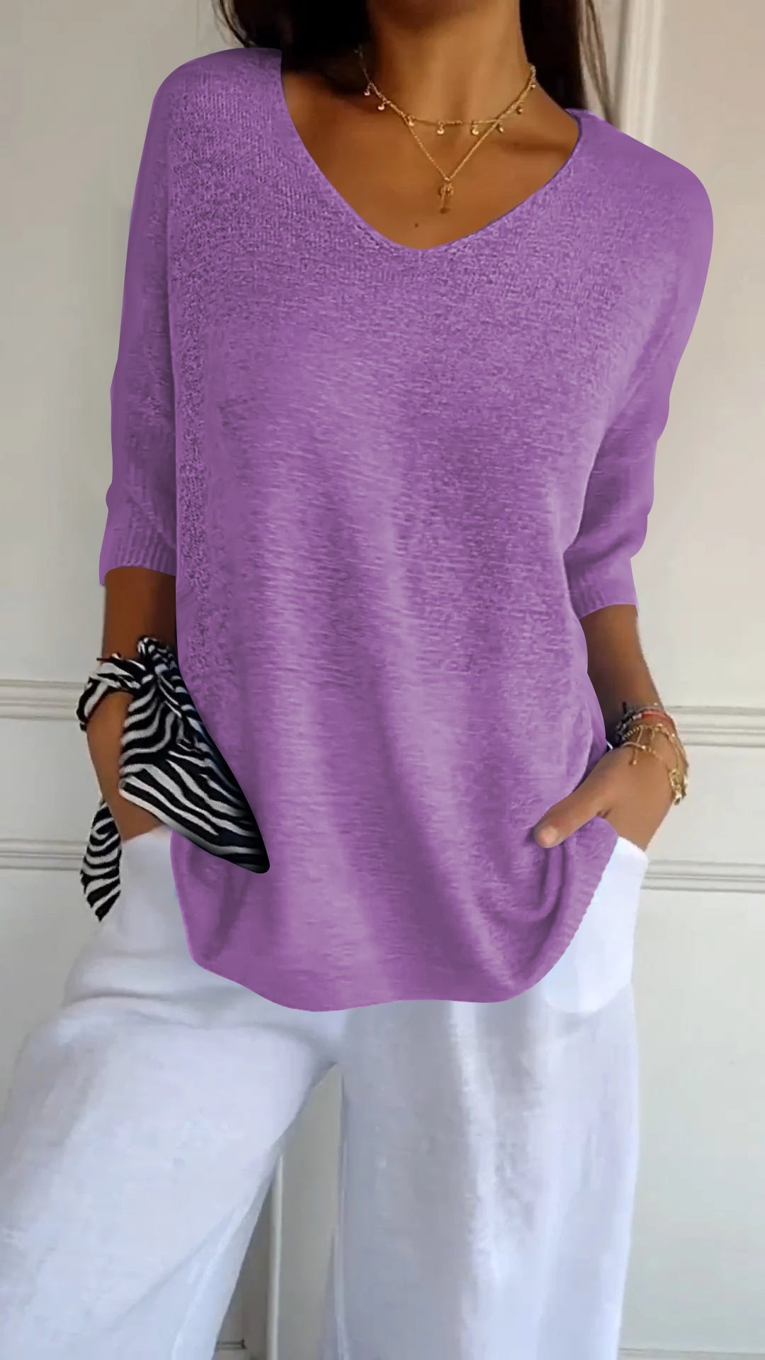 Becca™ V-Neck Knit Top