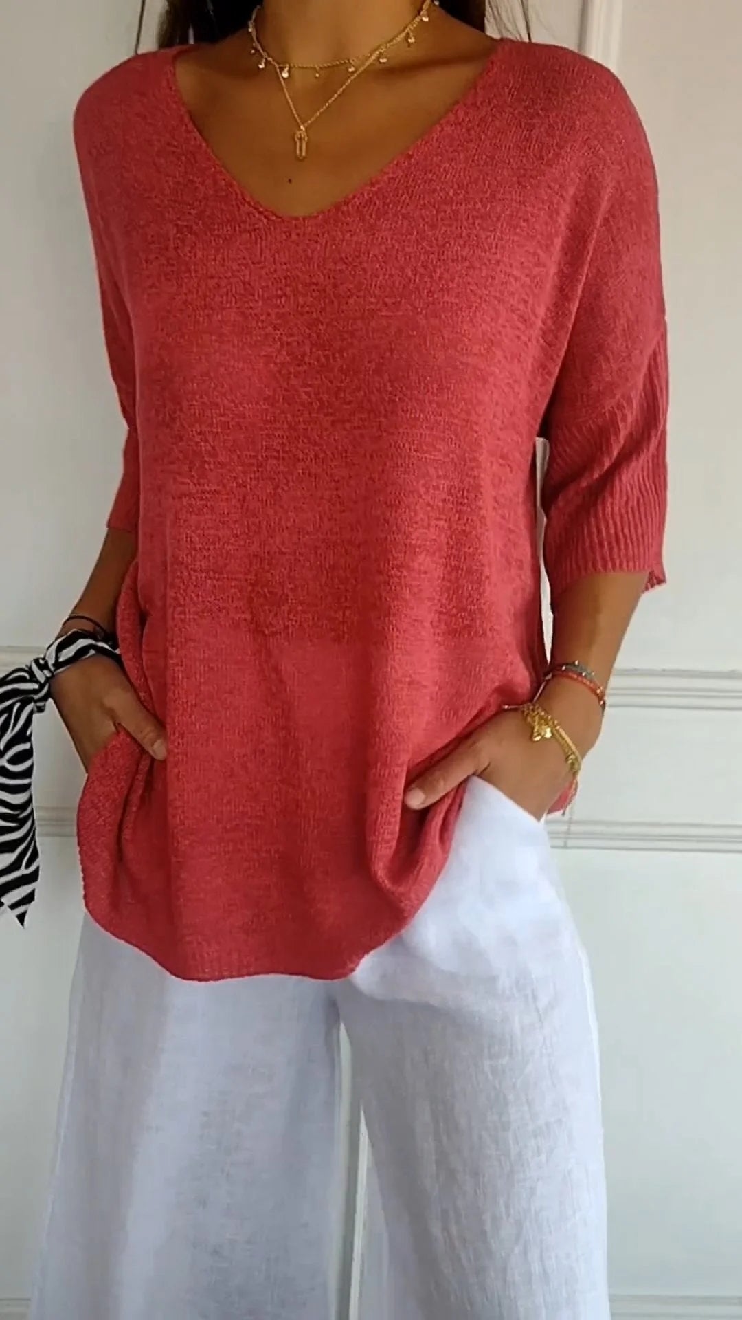 Becca™ V-Neck Knit Top