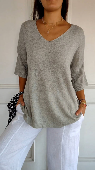 Becca™ V-Neck Knit Top