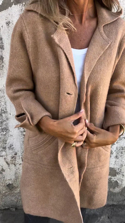 Seraphina™ Casual Single-Breasted Wool Coat