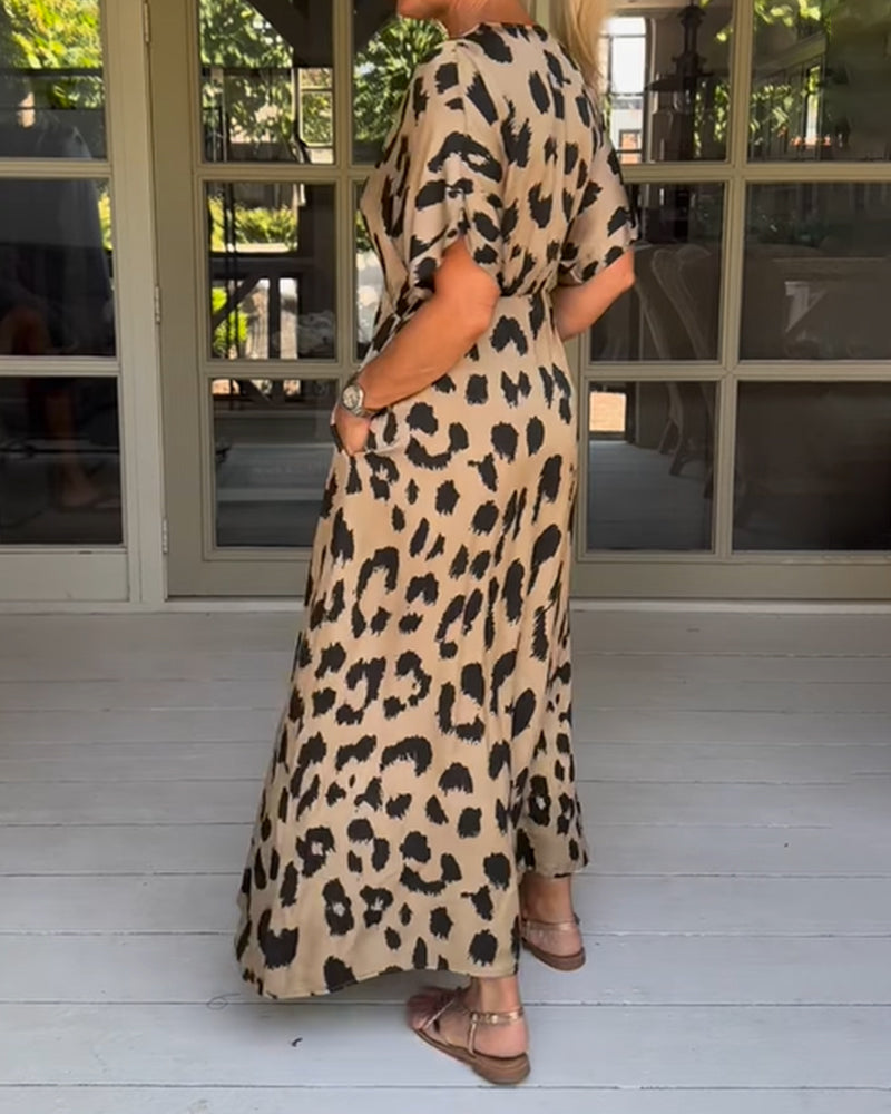 Elizabeth™ Boho Panther Print Dress