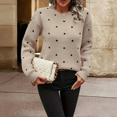 Esmée™ Elegant Polkadot Sweater