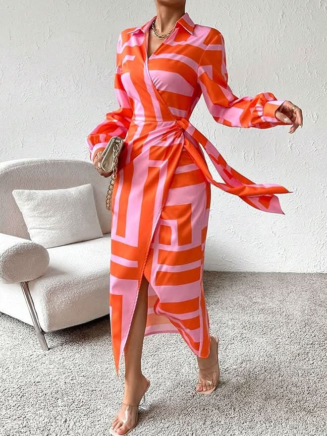 Amira™ Wrap Print Dress