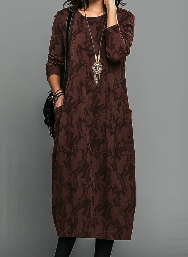 Sonia™ - Casual Long Sleeve Dress - Navenport