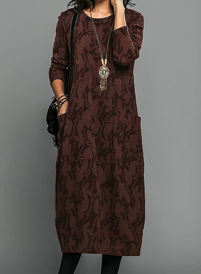 Sonia™ - Casual Long Sleeve Dress - Navenport