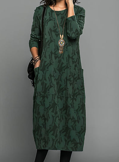 Sonia™ - Casual Long Sleeve Dress - Navenport