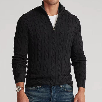 Enrique™ Essential Premium Zip Sweater - Navenport