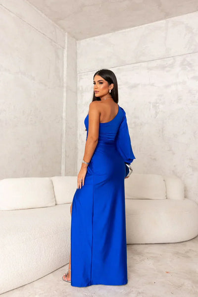 Lorna™ Elegant One-Shoulder Maxi Dress