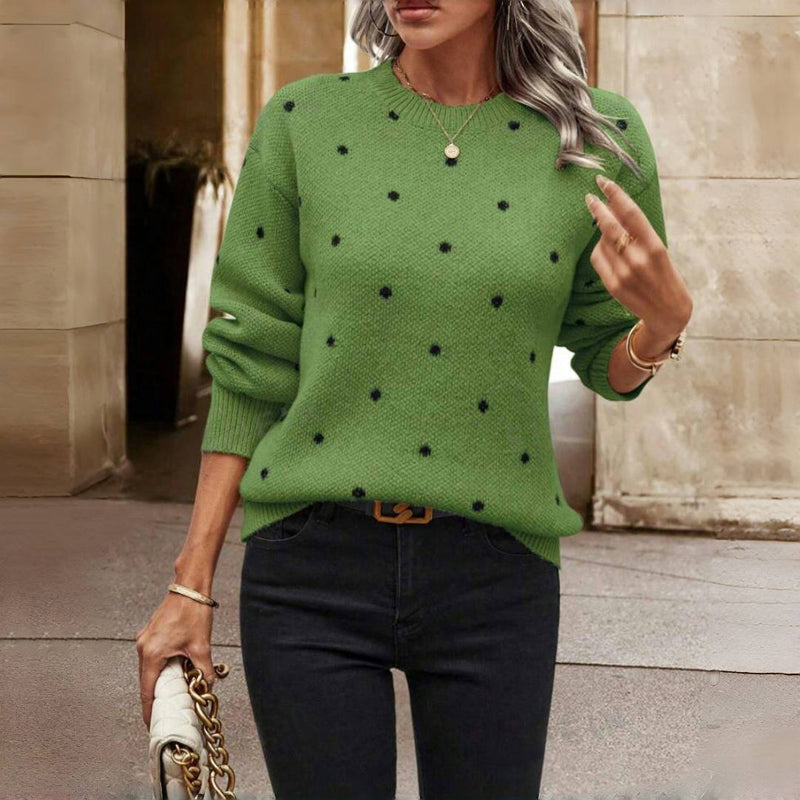 Esmée™ Elegant Polkadot Sweater