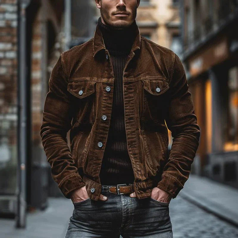 Colin™ Retro Corduroy Jacket – Timeless Style & Functionality