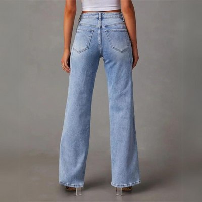 Quintina™ Wide Jeans with High Waist