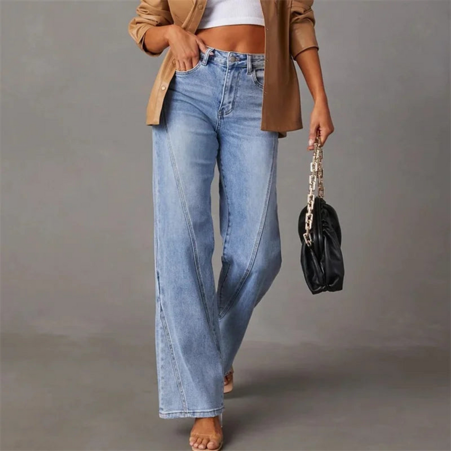 Quintina™ Wide Jeans with High Waist