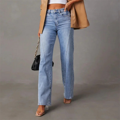 Quintina™ Wide Jeans with High Waist