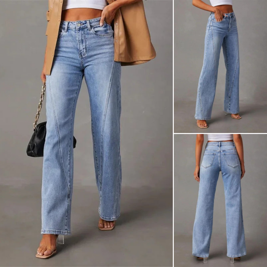 Quintina™ Wide Jeans with High Waist