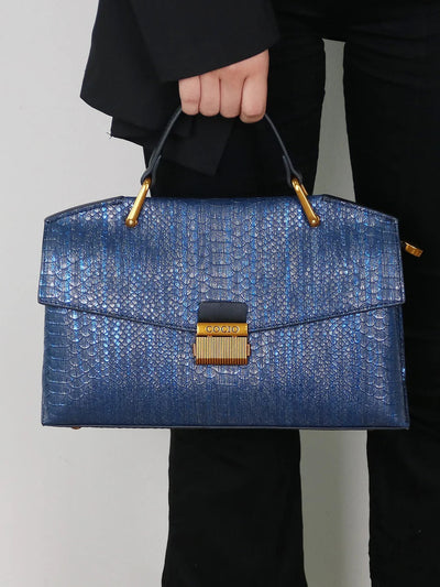 Cocio Embossed Snake-Print Bag