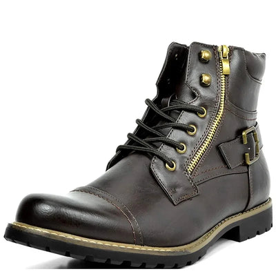 Houston™ Lace-Up Leather Boots - Navenport