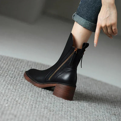 Grazia™ Leather Ankle Boots