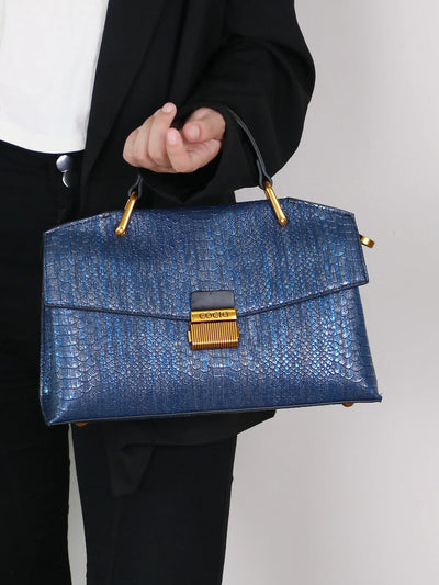 Cocio Embossed Snake-Print Bag