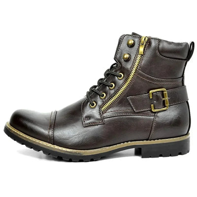 Houston™ Lace-Up Leather Boots - Navenport