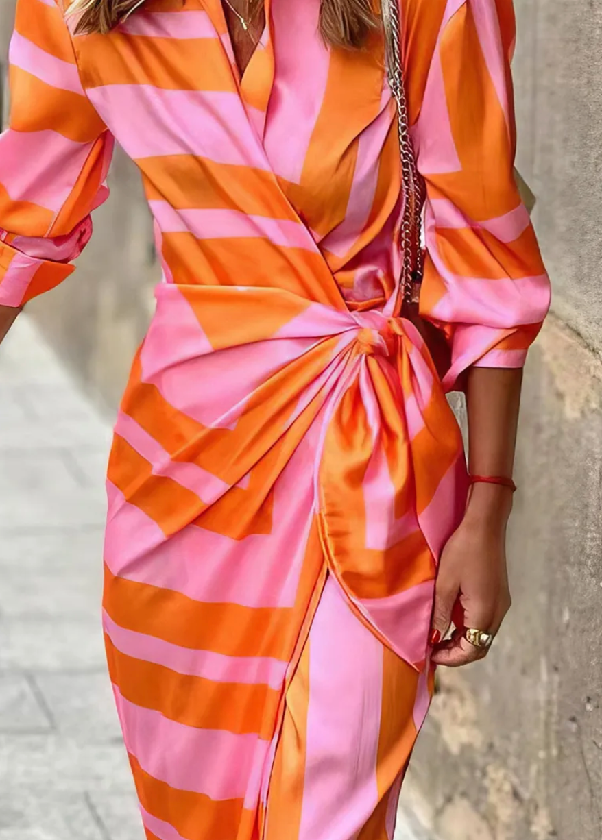 Amira™ Wrap Print Dress