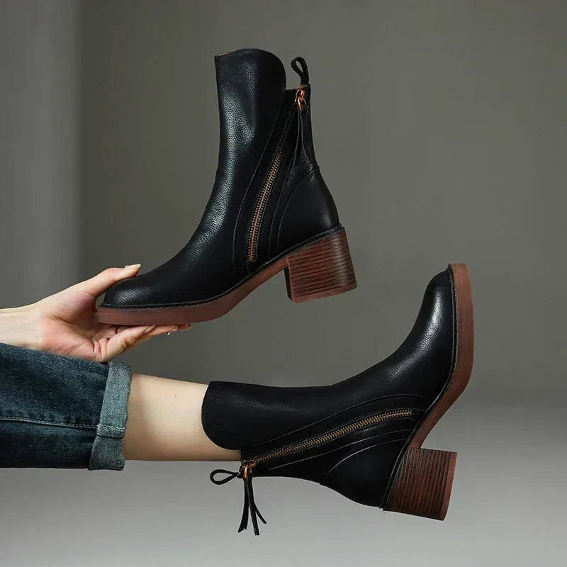 Grazia™ Leather Ankle Boots