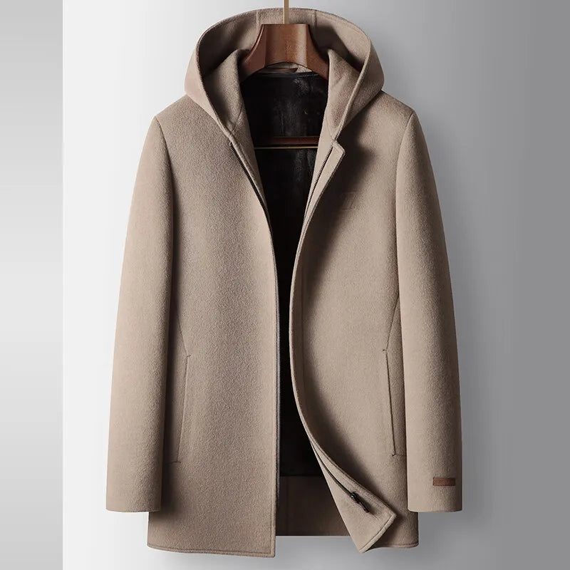 Salvatore™ 100% Woolen Hooded Coat