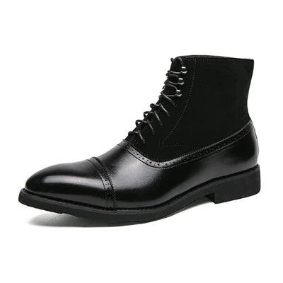 Rafael Castillo Leather Lace-up Boots - Navenport