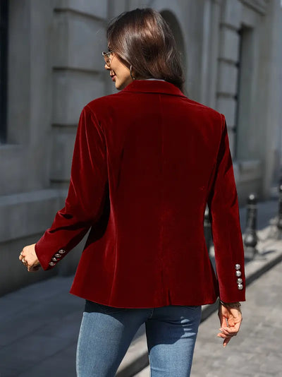 Elegant Velvet Blazer