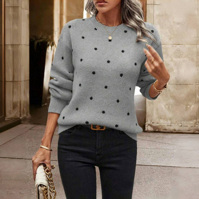 Esmée™ Elegant Polkadot Sweater