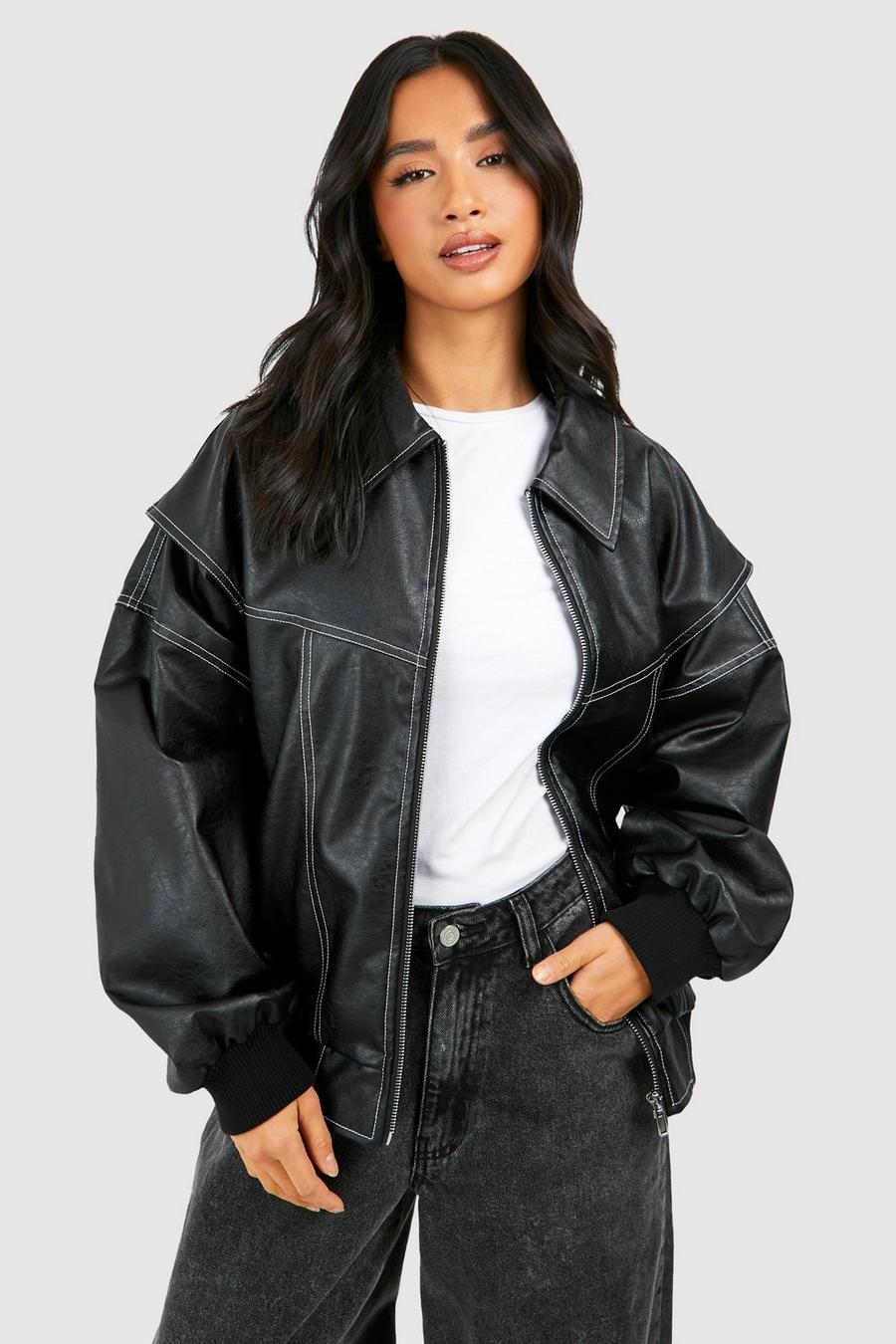 Bella™ Leather bomber jacket - Navenport