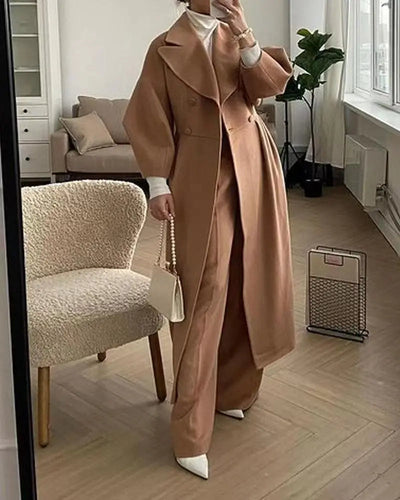 Chanelle™ Elegant Long Coat - Navenport