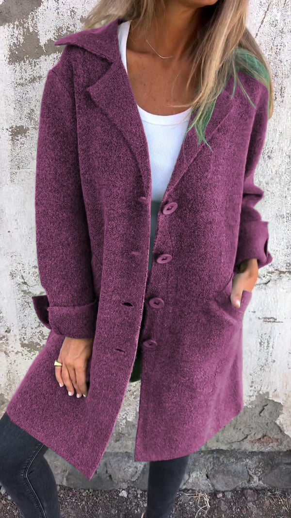 Seraphina™ Casual Single-Breasted Wool Coat