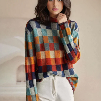 Julia™ Patchwork Turtleneck