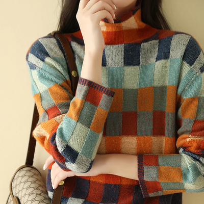 Julia™ Patchwork Turtleneck