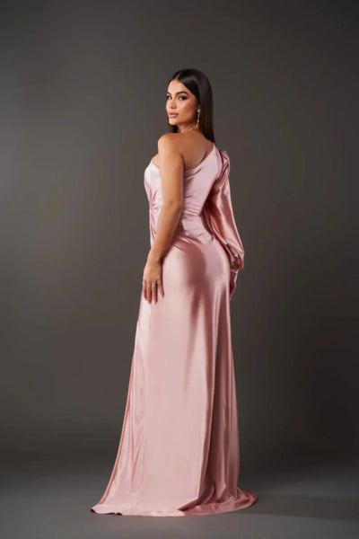 Lorna™ Elegant One-Shoulder Maxi Dress