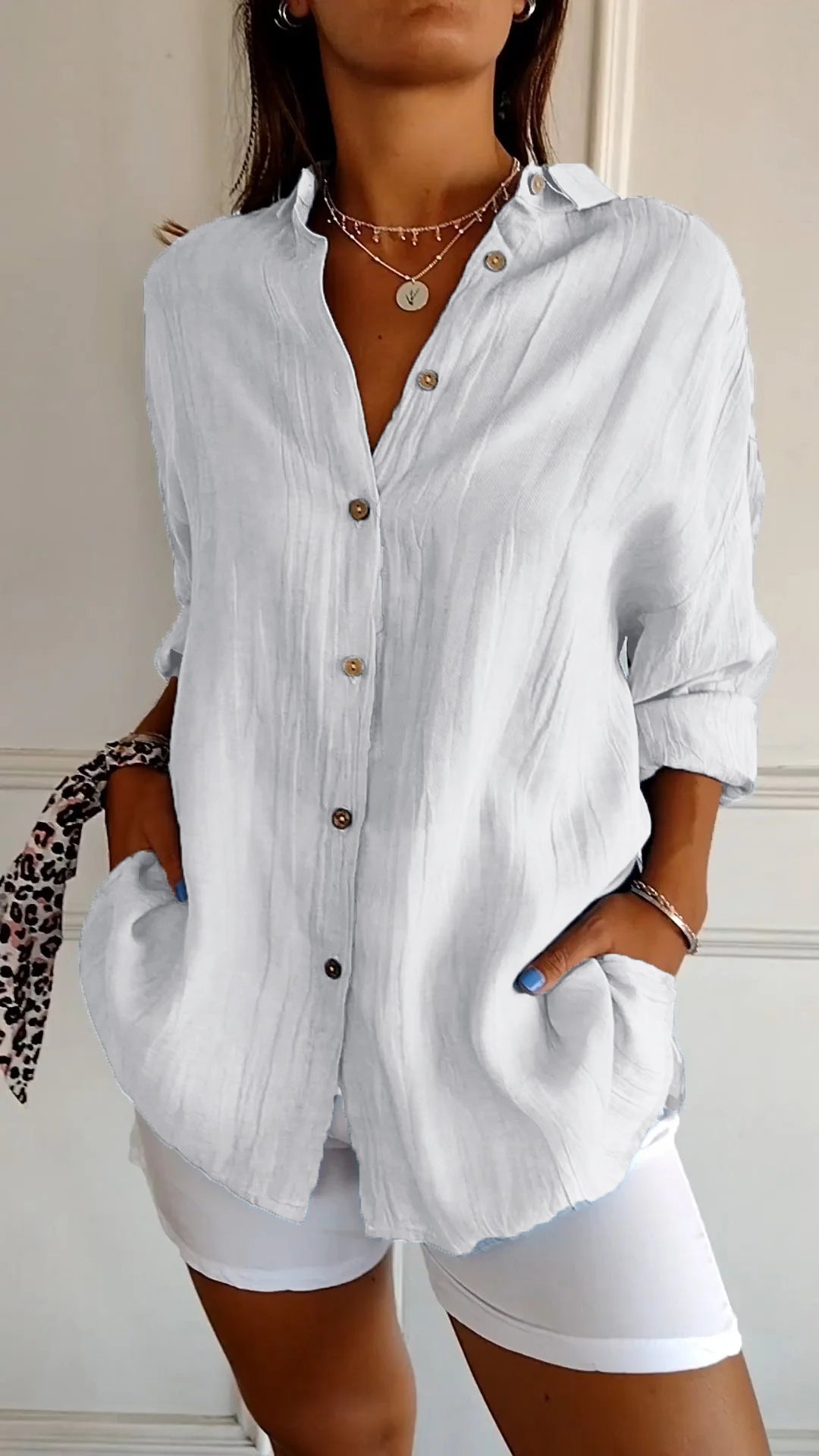 Sasha™ Stylish Pleated Blouse