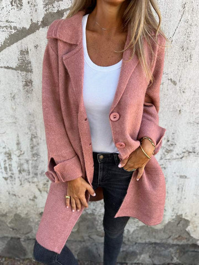 Seraphina™ Casual Single-Breasted Wool Coat