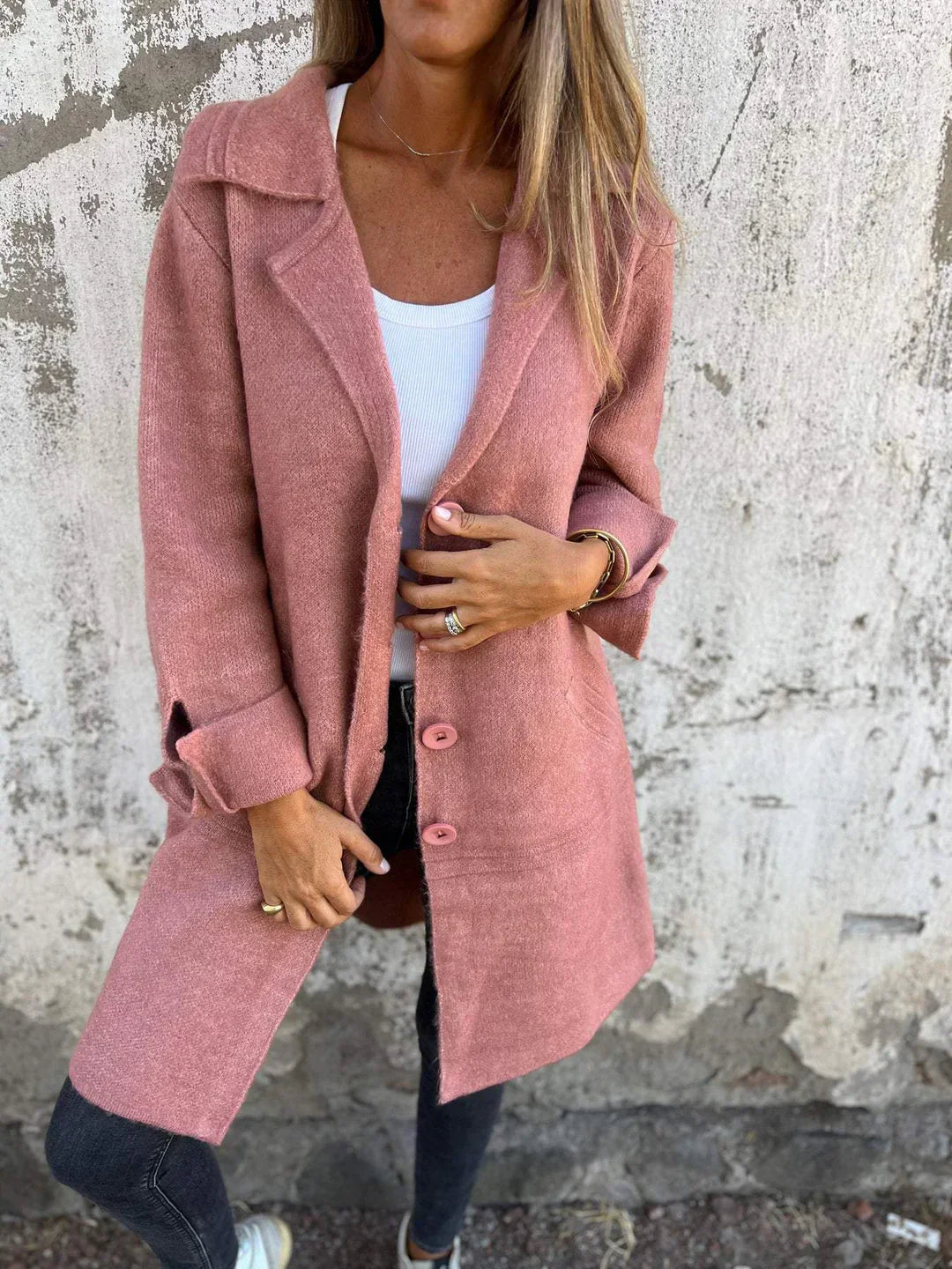 Seraphina™ Casual Single-Breasted Wool Coat