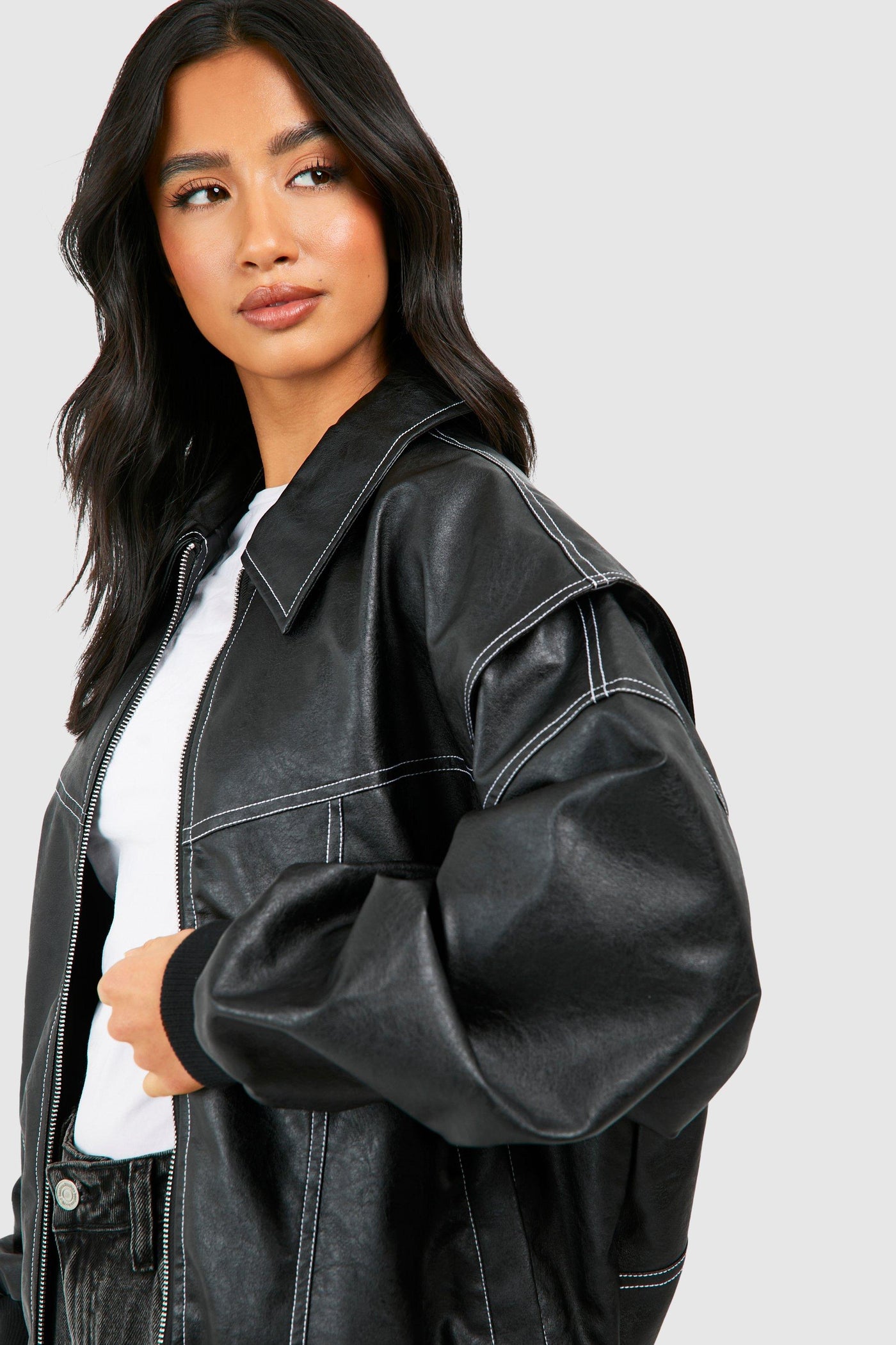 Bella™ Leather bomber jacket - Navenport