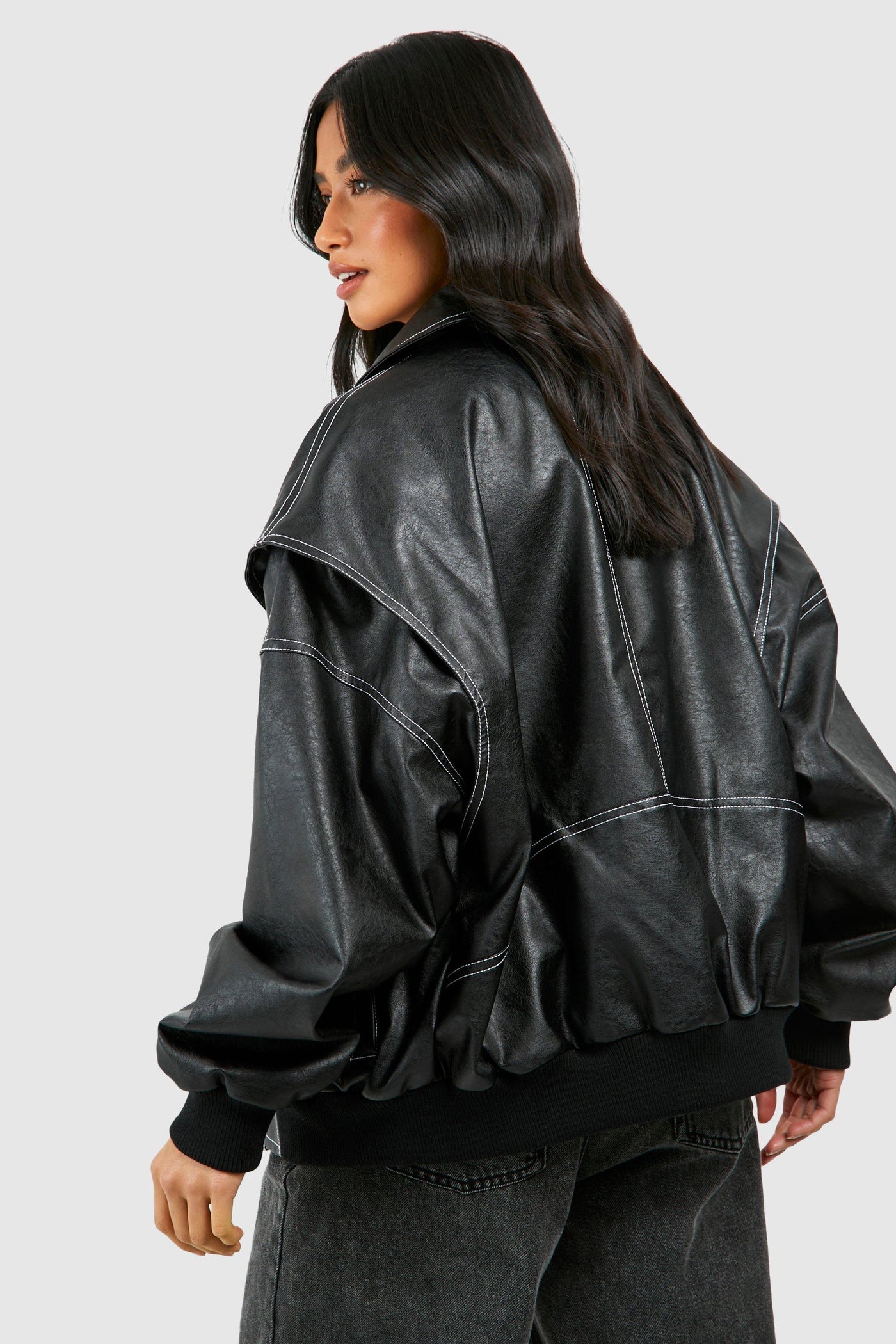 Bella™ Leather bomber jacket - Navenport