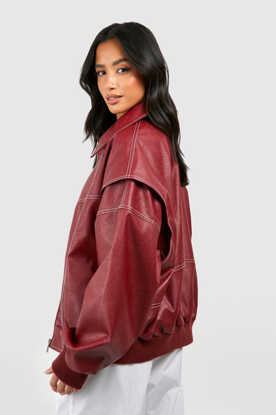 Bella™ Leather bomber jacket - Navenport