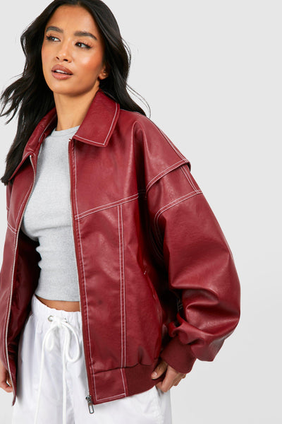 Bella™ Leather bomber jacket - Navenport