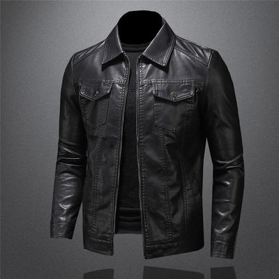 Oliver™ Leather Jacket - Navenport